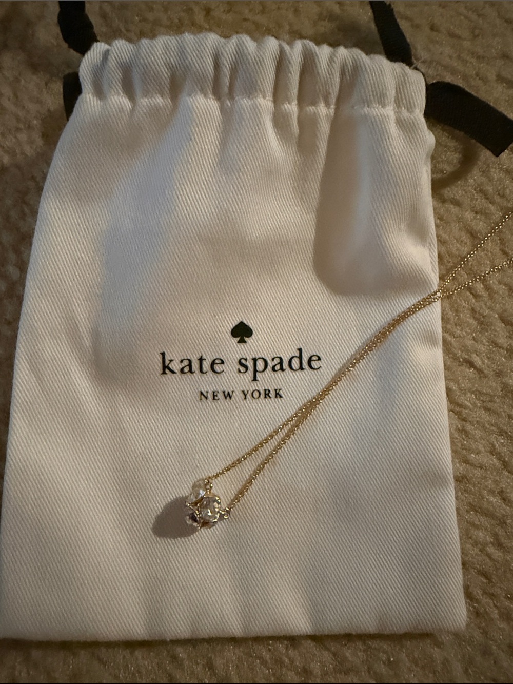 Kate Spade New York Lady Marmalade Mini Pendant gold new